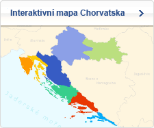 Mapa Chorvatska